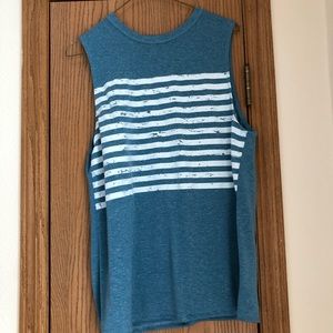 Boyfriend striped tank